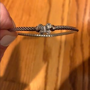 Cable David Yurman  3mm Pavé Butterfly Bracelet